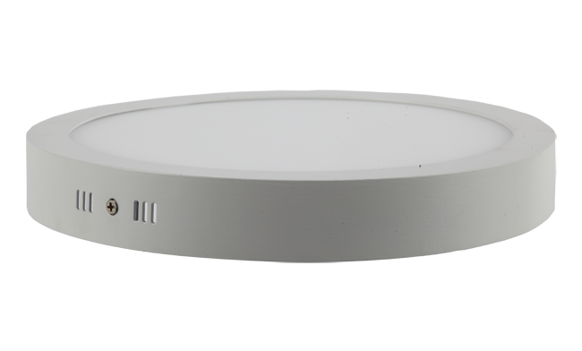 LED 24W 圓形明裝面板燈 外形尺寸300x40mm 白光中性光黃光